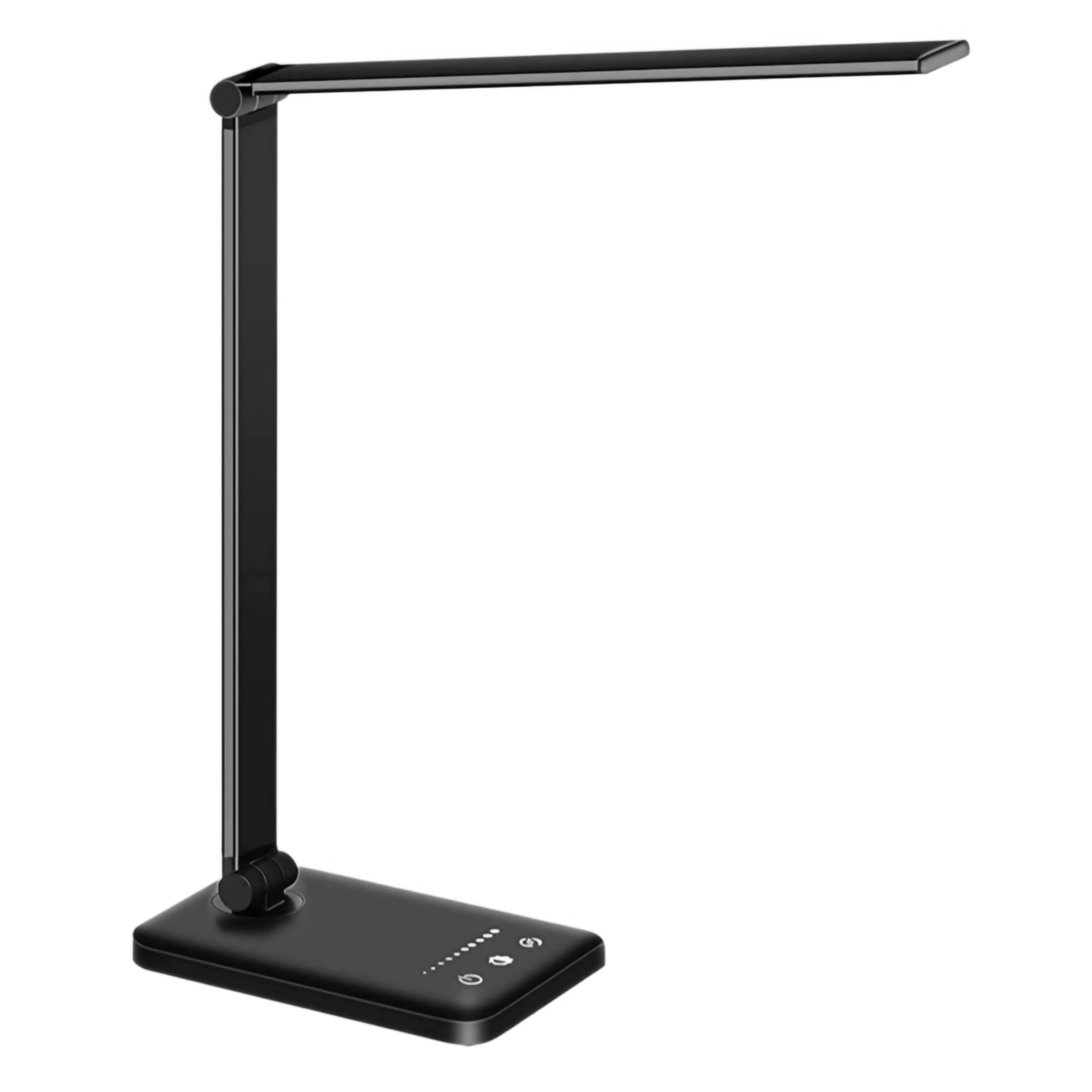 TOVARIN Lampara escritorio Flexo Led Escritorio de 5 modos de Luz Led 10 niveles de brillo,Lampara escritorio led con Función de memoria regulable Flexo Escritorio con USB Flexo Escritorio (NEGRO)