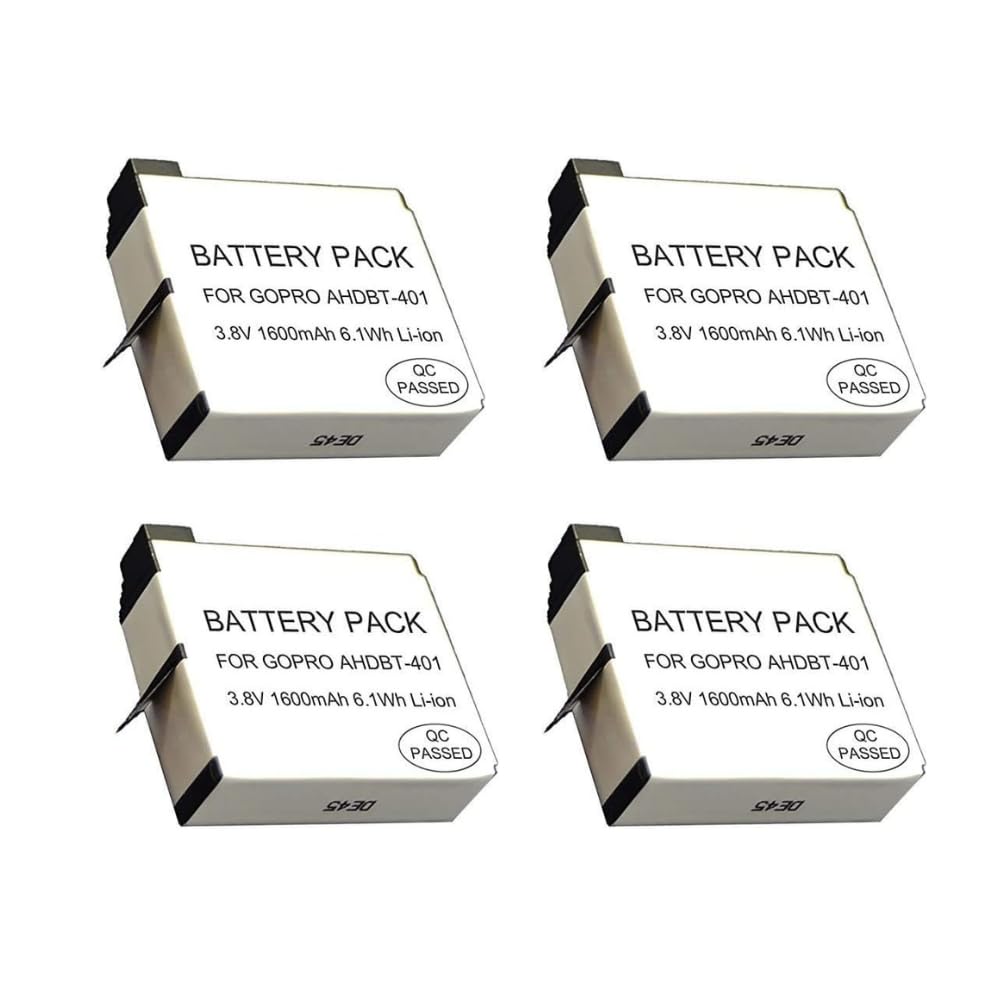 Amazon.com : Acuvar 4-Pack High Capacity GoPro Camera Hero 4