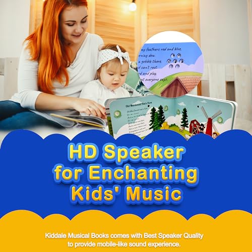 Image of Kiddale 28 Sound Button Musical Rhymes Book | 8 Classic Nursery Rhymes | Interactive Audio Book for Kids Aged 1-3 |Better Than Toy| Screen-Free Learning Gift | Multicolor