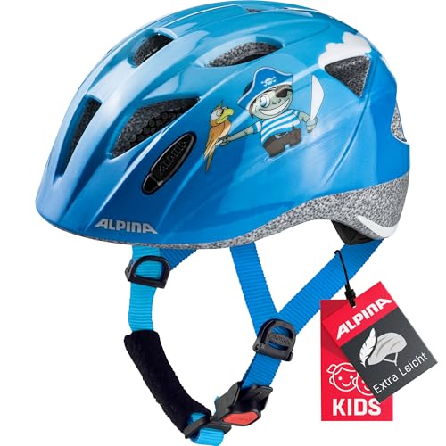 Alpina Kinder Fahrradhelm, Pirate Gloss, 49-54 cm