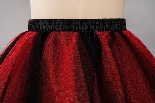 Tulle Skirts for Women, High Low 50s Vintage Colorful Tutu Petticoat Ballet Bubble Dance Skirt for Cosplay Party, Theme Parties, Punk/rock, Carnival Costumes, Fancy Dress Parties, Christmas, Halloween