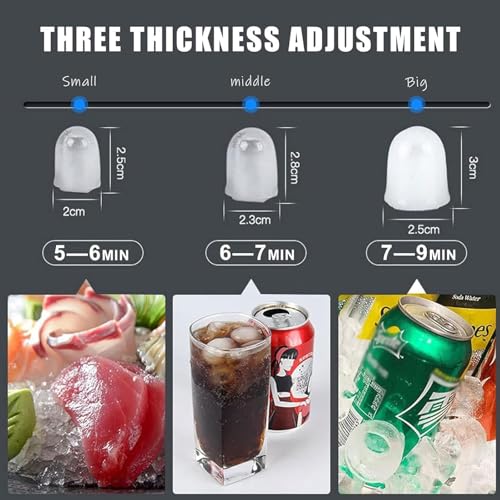 Fabricadora de hielo y dispensador de agua 2-en-1 15KG/24H miniatura 4