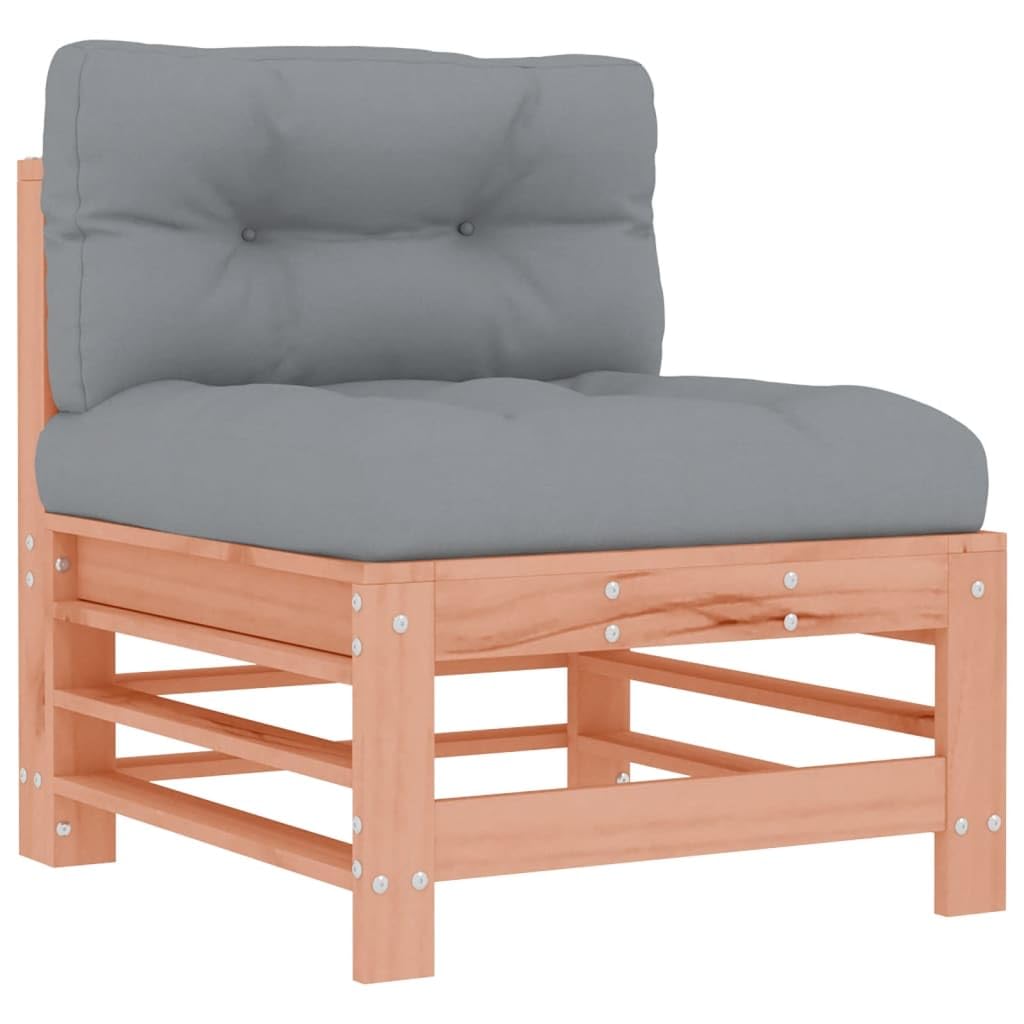 Gartensofa-Set, 3-teilig, aus Tanne Douglas | Robuste und stabile Struktur, dicke Kissen, modulares Design, max. 110 kg pro Sitz