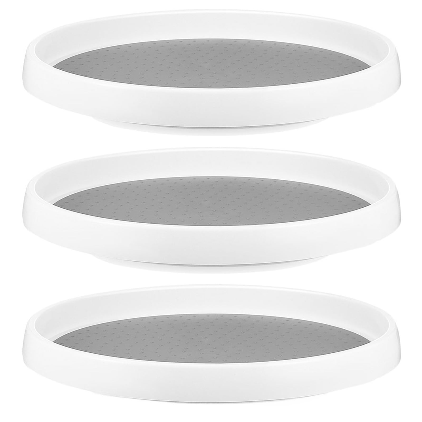RUWLFE 3Pcs Household Spice Storage Box Rotatable Tray Multi-Function Kitchen Organizer Seasoning Jar Rack Countertop for Kitchen, Cabinet