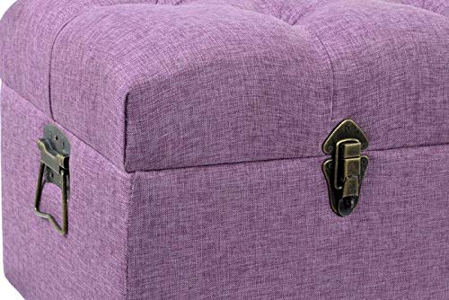 DRW - Set di 3 calzascarpe in poliestere e metallo, colore: lilla, 121 x 42 x 53 cm