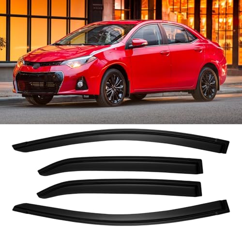Window rain guards for Toyota Corolla (14-19) outside-mount 4pcs