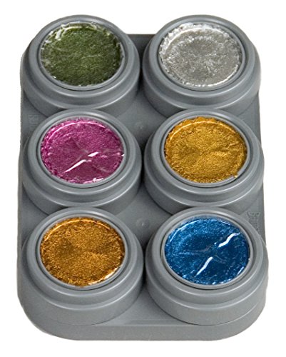 Grimas - Maquillaje al Agua Pure, Paleta M6, Color metálico...