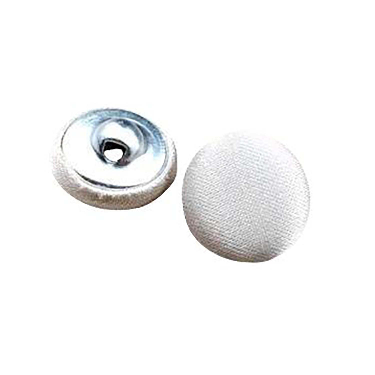 20 Pcs Satin Covered Metal Shank Buttons Cloth Buttons for Wedding Dress Tuxedo Suits โ image 1