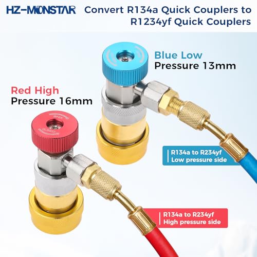 Kit de adaptadores rápidos para aire acondicionado R134a a R1234yf miniatura 3
