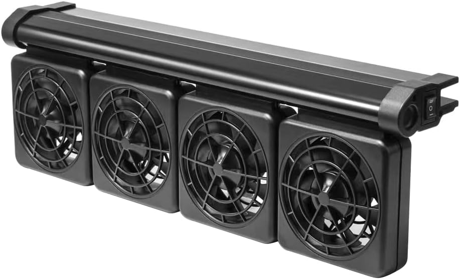 4 Fans Aquarium Chiller Fish Tank Fan Aquarium Cooling Fan, 1 Yr Warranty