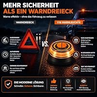 Safeglow® Warnleuchte V16 Notlicht 2026 IDIADA Zulassung Nr. PC21020060 - Warndreieck - Pannendreieck - EU Zulassung - für Auto & Motorrad – Ansicht 3