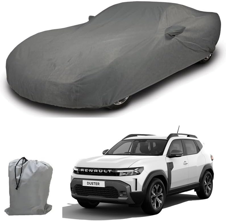 ARCUATE Triple Layer Custom fit Car Body Cover for Renault Duster 2026 |Top Layer Dustrproof | Middle Layer Waterproof | Bottom Layer Scratch Protection | Outdoor Indoor Fabric