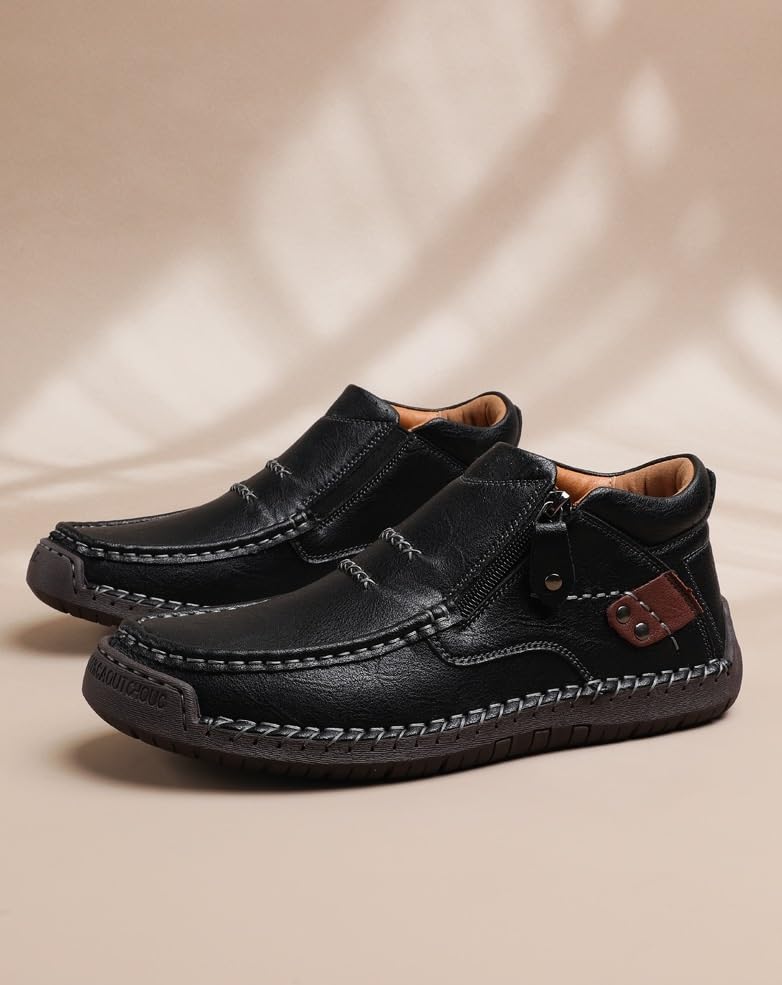 Men's Loafers Slip-On Casual Shoes Soft Flat Sole Comfortable Driving Office Shoe2