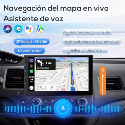 Pantalla Carplay Portátil para coche: GPS y manos libres en cualquier vehículo antiguo 3