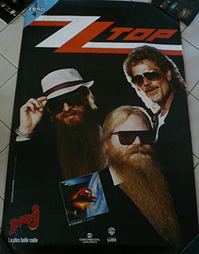 Poster ZZ Top format 117x155 cm idéal salon musique et studio rock