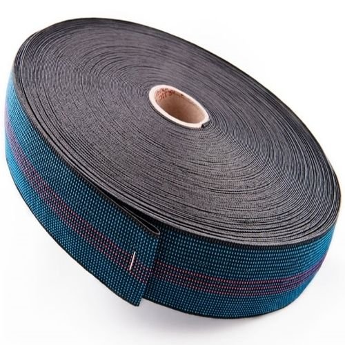 Home Fittings Black 100 Metres Of 2" (50Mm) Elasticated Upholstery Webbing For Sofa, Chair Seat