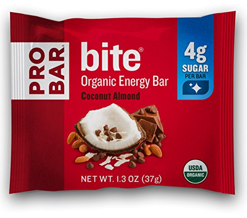 PROBAR - Bite Organic Energy Bar - Coconut Almond - USDA Organic, Gluten-Free, Non-GMO Project Verified, Plant-Based Whole Food Ingredients, 6g Protein, 4g Fiber - Pack of 13 PROBAR - Bite Organic Energy Bar - Coconut Almond - USDA Organic, Gluten-Free, Non-GMO Project Verified, Plant-Based Whole Food Ingredients, 6g Protein, 4g Fiber - Pack of 13
