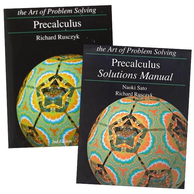 Art of Problem Solving Series Precalculus 2-Book Bundle Set (Textbook & Solutions Manual)
