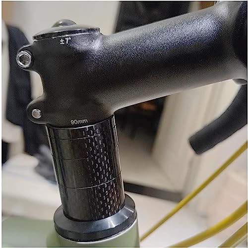 image for Azarxis Carbon Fiber Bicycle Headset Spacer 12 Pcs Bike Handlebar Stem