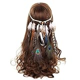 Ideal für Boho Chic Outfit, Ergänzung für ein Kostüm, Alltag tragbar natur Styles, verstellbare Länge.