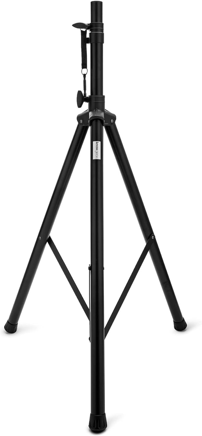 Knox Gear Tripod Speaker Stand - PA Speaker Stand - Adjustable Lightweight Speaker Stands for Large Speakers - Pole Mount Speaker Tripod Stand for DJ, Loudspeaker, On Stage Pedestal Speaker Stand