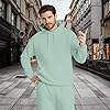 Men's Hoodie with Eye Mask Built In, Airplane Mode Travel Hoodie, Casual Fashion with Hidden Pockets Sweatshirt Pullover Light Green #5