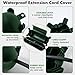 HONDERSON 2 Pack Outdoor Extension Cord Cover IP44 Waterproof, Weatherproof Extension Cord Protector Box for Outdoor Plug & Outlet, Ideal for Christmas Lights, Garden Tools, Patio, Green