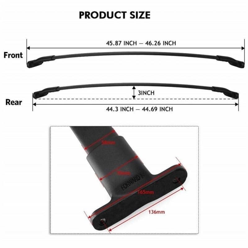 Barras portaequipajes Ford Explorer 2016-2019 riel techo ajustable equipaje de carga 2