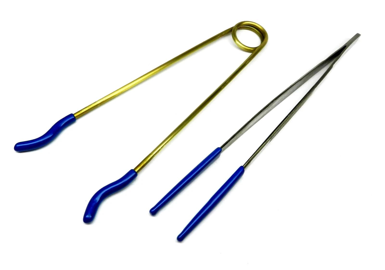 Set of 2 Steam Tweezers Ultrasonic Set Rubber Tips 8" Long and Inside Ring Holder for Steam and Ultrasonic Cleaning Jewelry Tool Tips Coating for Securely Holding to Not Mar Scratch the Article By JTS — Amazon image 4