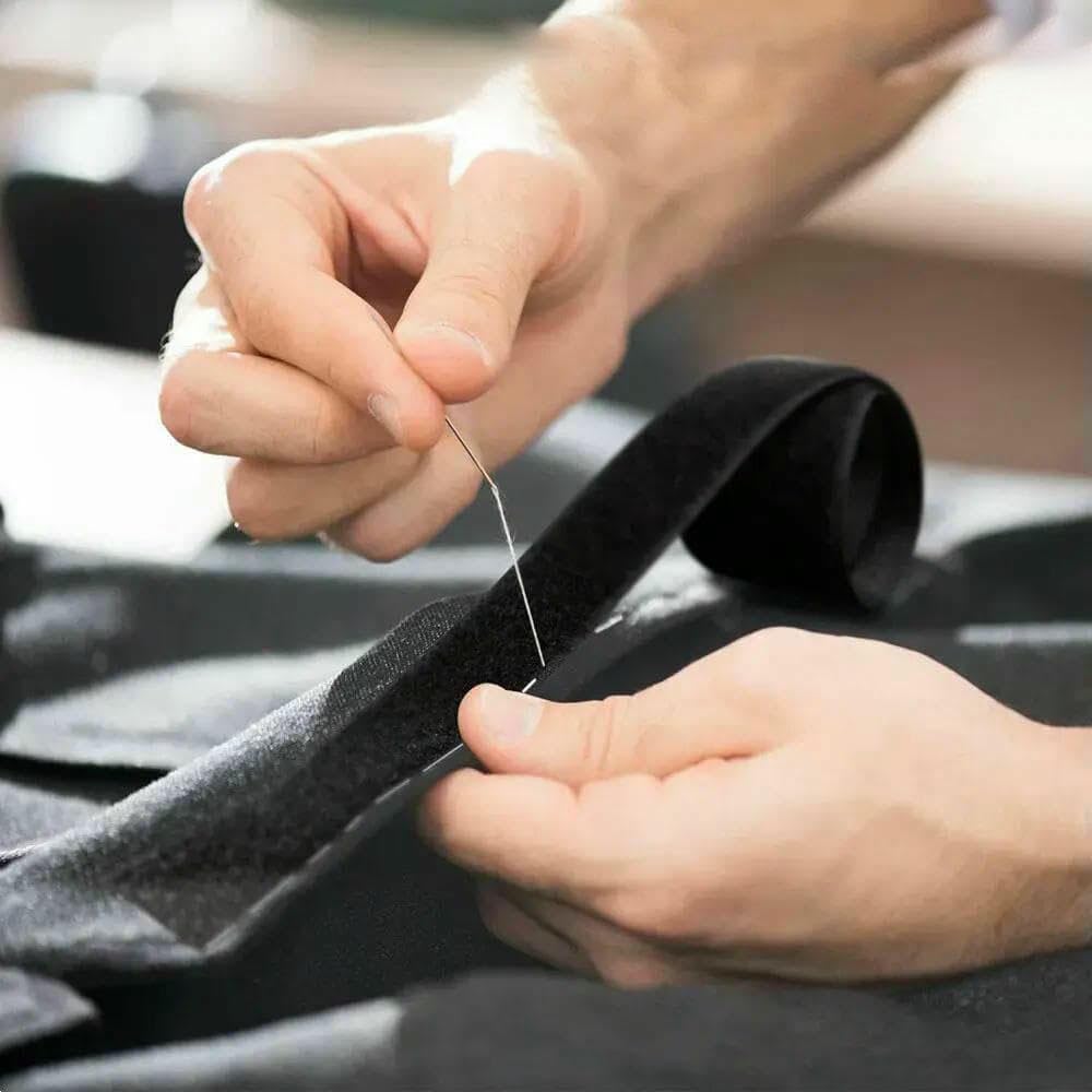 1-25 metri/paio 20/25/30/50 mm Nastro di fissaggio in non adesivo, da cucire, senza colla, strisce di nylon, nastro per fai da te, artigianato, nero, 25 metri, 50 mm di larghezza