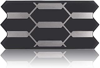 Front Grille Garnish Sensor Cover, Black & Silver, Aftermarket Replacement for 2018-2019 Toyota Tacoma TRD PRO Grille Only Replaces Part # 53141-35060 (Grille Sensor Cover)