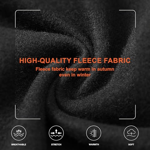 MoFiz Fleece Warmth Tracksuit Sweatsuits for Men Long Sleeve Jackets and Pants Two Piece Tracksuits for Athletic Casual3