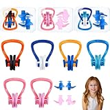 6 Stück Nasenklammer Schwimmen Mit 3 Paar Ohrstöpsel Schwimmen Kinder Nasenclip Schwimmen Nasenklammer Mit Ohrstöpsel Nasenklammer Schwimmen Kinder,Geeignet Für Schwimmanfänger(Mehrfarbig)