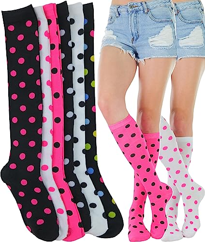 Image of ToBeInStyle Women's Pack of 6 or 12 Knee High Socks