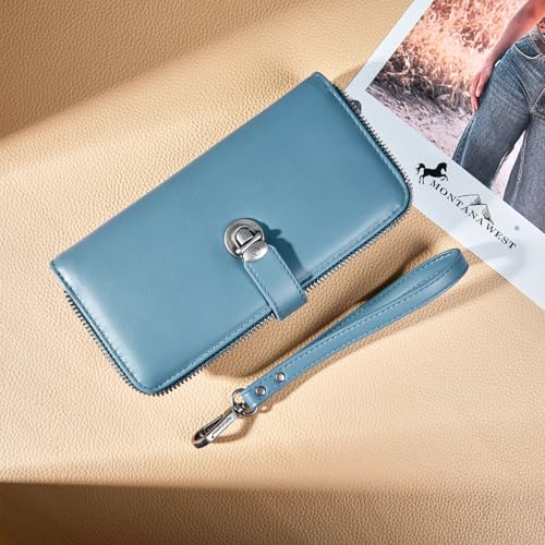 Montana West Large Bifold Wristlet Wallets for Women with ID Window - image 6
