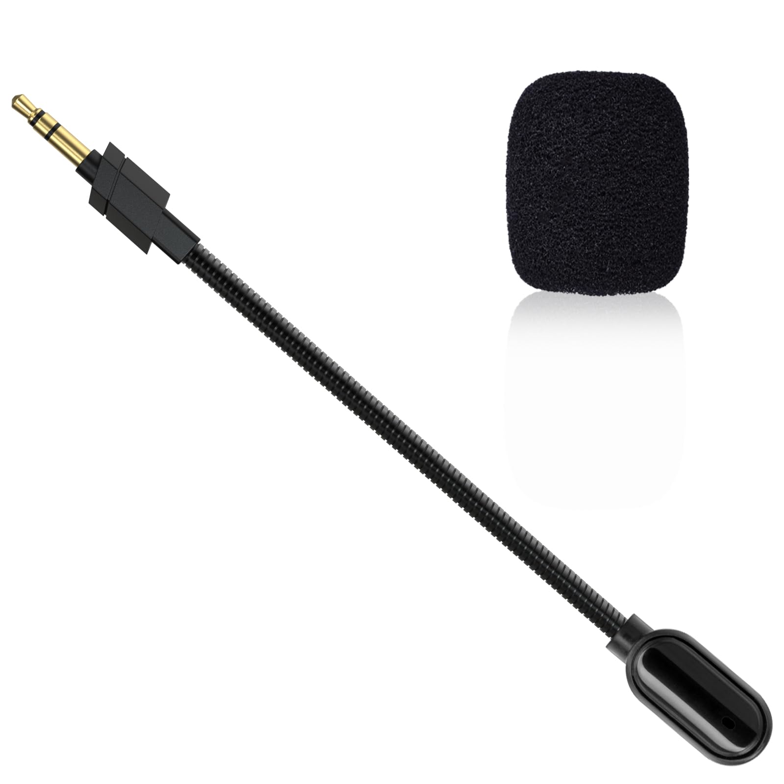 Replacement Microphone Compatible with Logitech G733 Lightspeed Wireless Gaming Headset, Detachable 3.5mm Microphone Boom Noise Cancelling for Headphone, PC, Xbox One, PS4, PS5