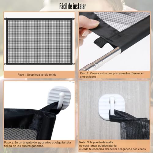 Mesh Gates for Kids or Pets — bottom and base construction detail