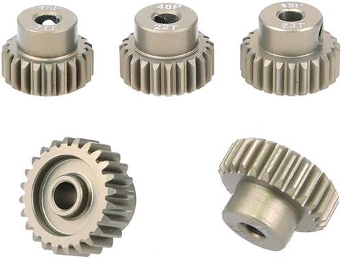 5PCS 48DP 21T 22T 23T 24T 25T Pinion Motor Gear Combo Set for 1/10 Rc Car Brushed Brushless Motor