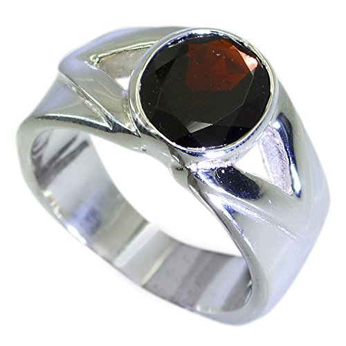 Bague grenat véritable argent cadeau idéal pour toutes les tailles