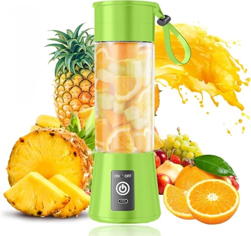 price history - Toy O'Fun Portable 6-Blade Juicer Blender with Built-In Jar, Juice Mixer Bottle, Fruit Juice Machine, USB Rechargeable Personal Size Juicer Grinder for Juices, Kitchen Appliance for Protein & Milk Shakes __ Multicolor