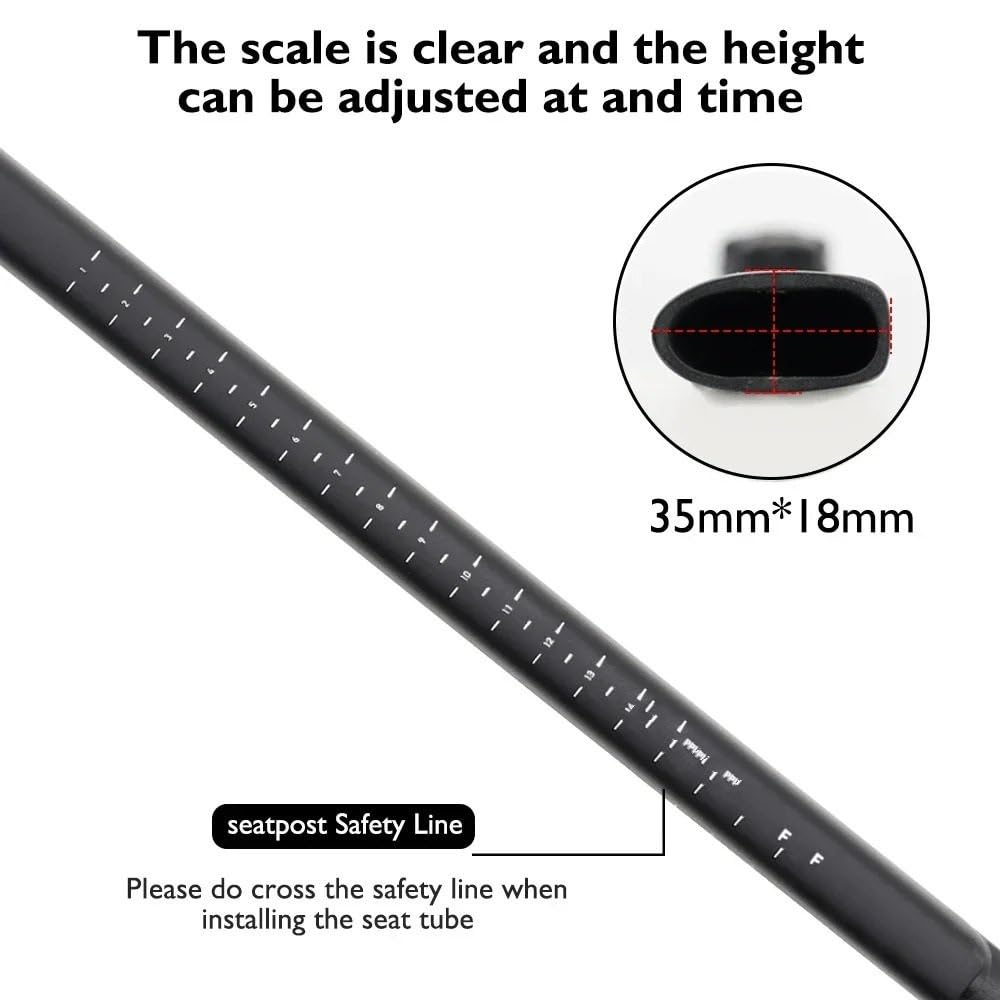 Selle de vélo Tige de Selle Convient pour SW SL, Longueur 380mm, pour série SL8 Road, pièces de vélo de Route décalées à 0mm Tige de Selle VTT