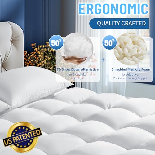 4 Inch Memory Foam Mattress Topper King Size - 2000 GSM Support - Image 7