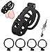 QiKKago S-Light Nero Speciale Resina Accessori Con 4 Pulsanti Del Manchetto, Portachiavi, Design Invisibile Professionale, Regalo Di Coppia - K + 7 immagine