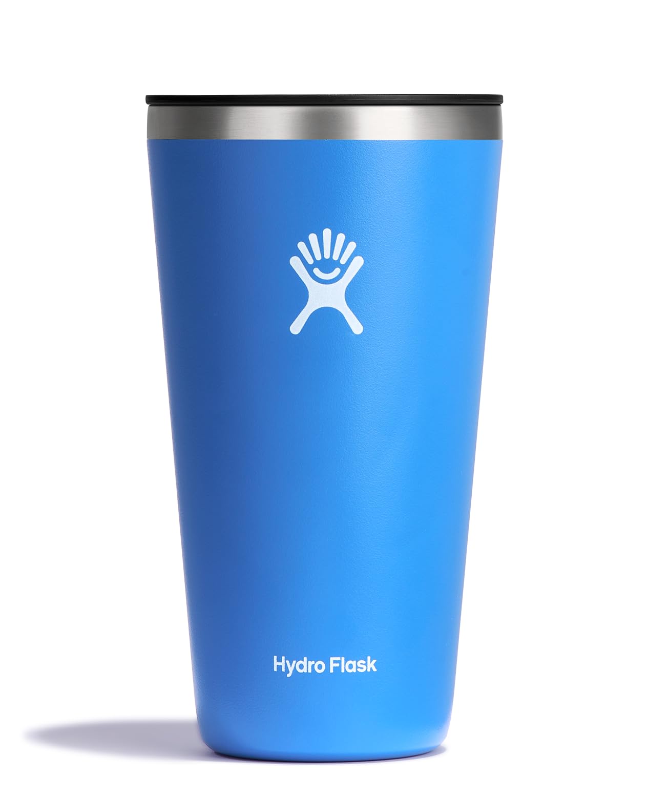 Hydro Flask All Around Tumbler Press-in Lid, Insulated Travel Mug, Stainless Steel Coffee Cup 28 Oz Cascade Blue