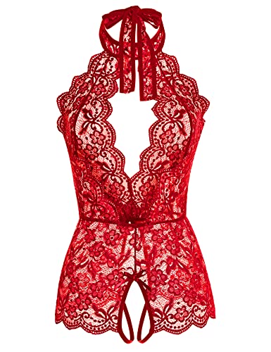 Image of Ababoon Women One Piece Lingerie Lace Sexy Baby Dolls Teddy Sleepwear