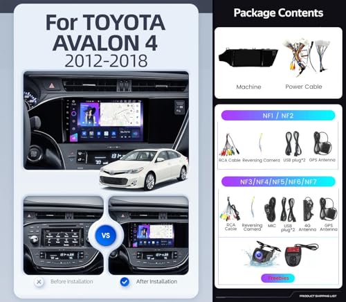 Autoradio Android 13 pour Toyota Avalon, idéal longs trajets - 7