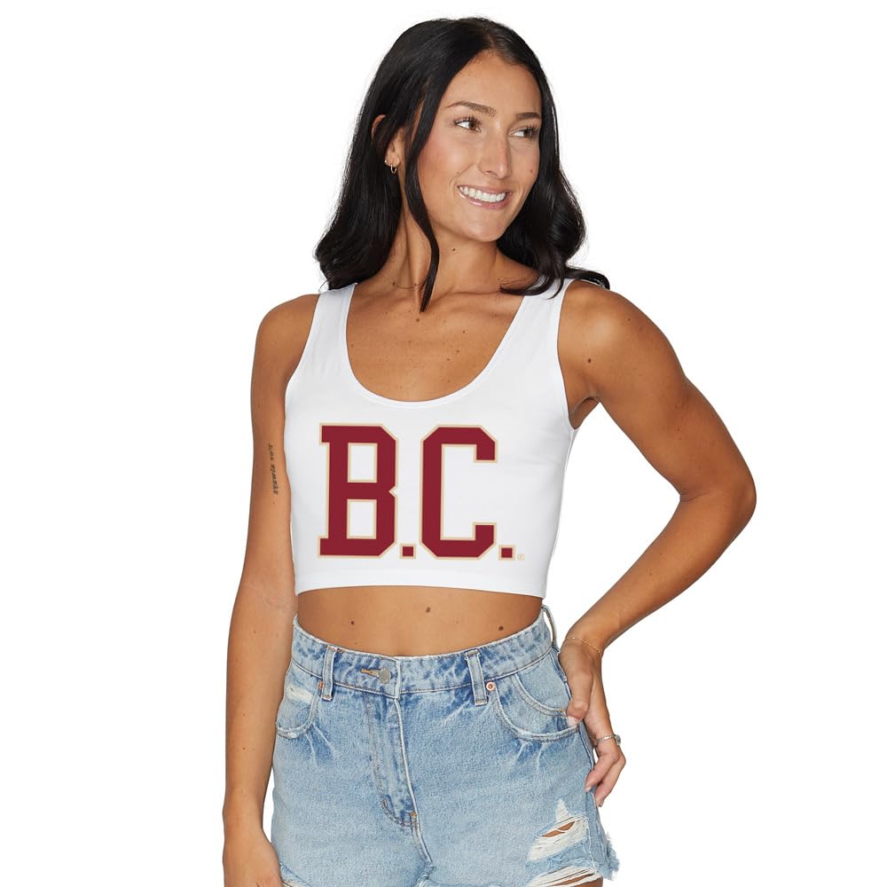Lojobands Women's College Gameday Outfit Tank Top Tailgate Crop Top One Size Fits Most