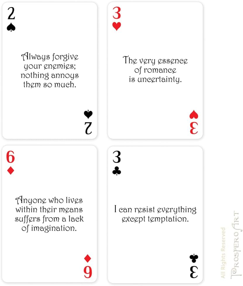 Prospero Art Oscar Wilde Playing Cards