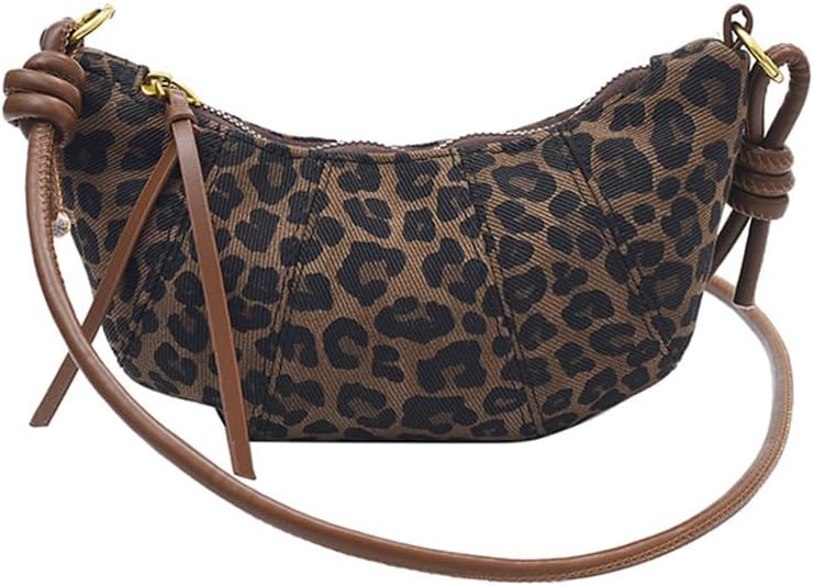 Amazon.com: Leopard Print Crescent Bag for Women Cheetah