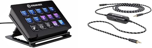 Elgato Stream Deck - Controlador de creación de contenido en vivo y Chat Link Pro - Adaptador de audio para PS5 PS4 Nintendo Switch captura de chat